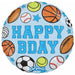 Prima Boy Patches 18" Round Birthday Foil Balloon