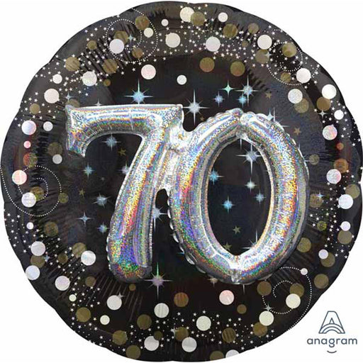 70th Birthday Sparkling 36" Celebration Balloon