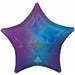 Blue Aura Stardust 19" Holographic Star Foil Balloon