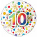 Number 10 Foil Balloon, 18 Inch