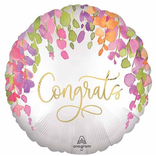 Romantic Congrats 18" Round Foil Balloon
