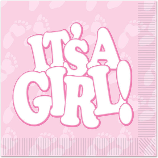 It's A Girl Luncheon Napkins 2 ply - 16/PK