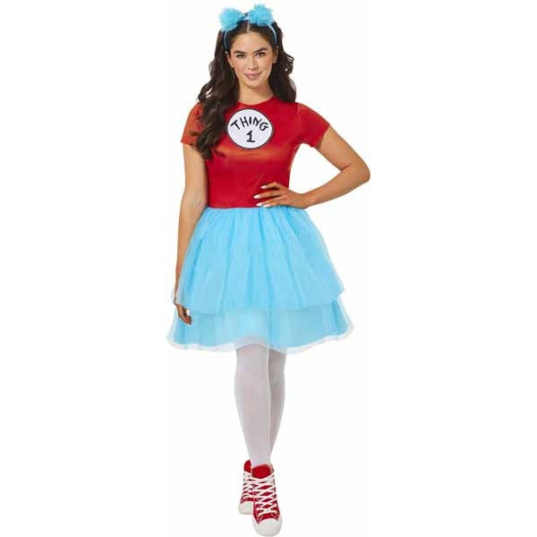 Dr. Seuss Thing Costume Dress, Adult Medium