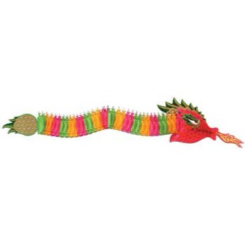 6-Foot Art-Tissue Dragon Decoration
