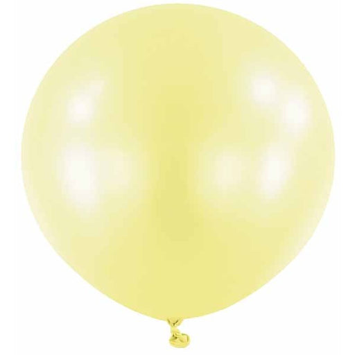 Anagram Macaron Lemon 24 Inch Latex Balloons, 4 Pack