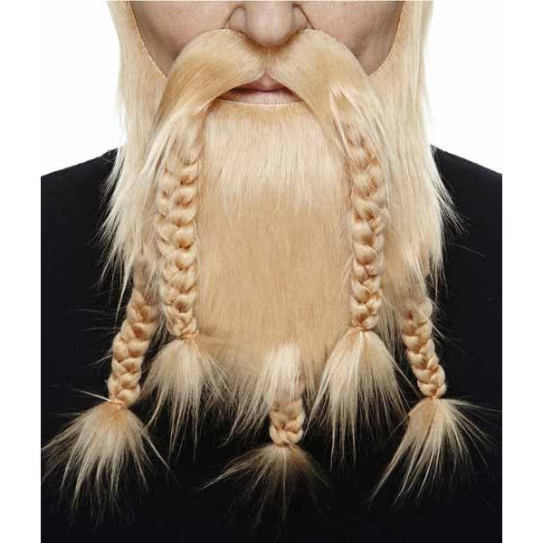 Blonde Braided Viking Dwarf Costume Beard