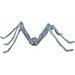 Large Grey Spider Halloween Decoration, 86 x 3.5 Inches