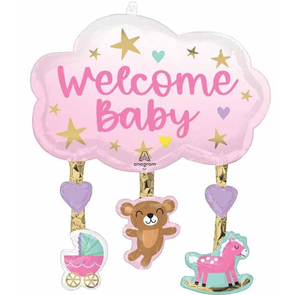 Tiny Treasures Girl 29 Inch Shaped Foil Balloon