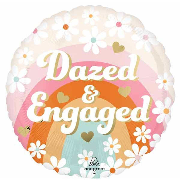Dazed and Engaged 18-Inch Round Foil Balloon