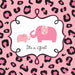 Sweet Safari Girl Baby Shower Beverage Napkins, 36 Count
