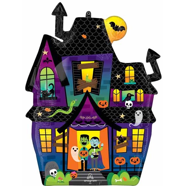 Haunted Manor 27" Halloween Foil Balloon
