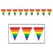 Rainbow Pennant Banner, 11 Inches x 12 Feet