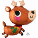 Adorable Reindeer 30-Inch Shaped Foil Balloon
