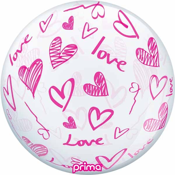 Prima Graffiti Love 20-Inch Sphere Balloon