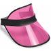 Adjustable Clear Cerise Plastic Dealer Visor