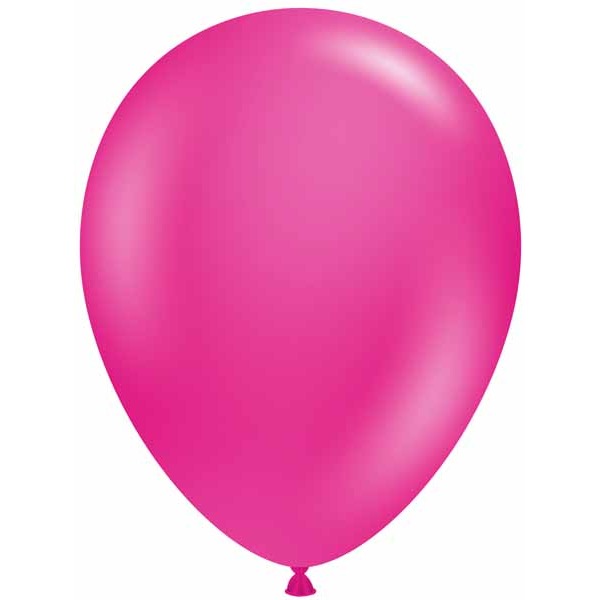 TUFTEX 17-Inch Hot Pink Latex Balloons, 50 Count