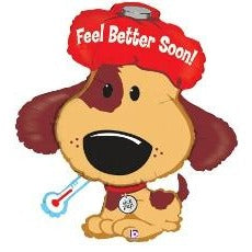 Feel Better Sick Pup 37-Inch Foil Balloon