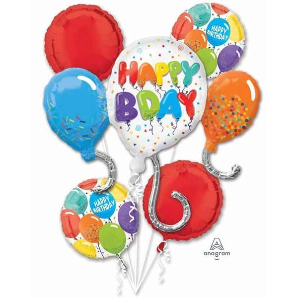 Birthday Celebration Foil Balloon Bouquet