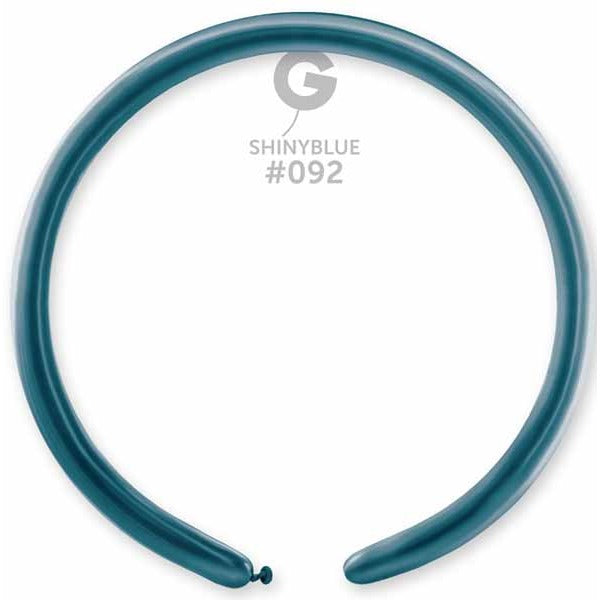 Gemar 260 Shiny Blue #092 Twisting Balloons, 50 Pack