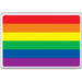 Rectangular Rainbow Button, 2" x 3-3/8"