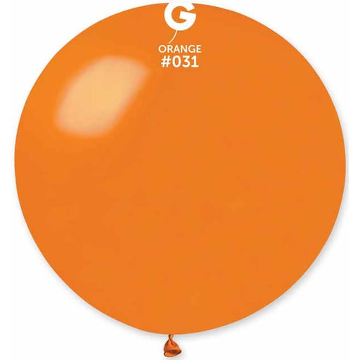 Gemar 31" Metallic Orange Latex Balloon #031, 1 Count