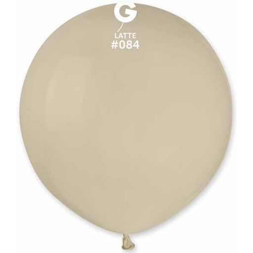 Gemar 19-Inch Latte #084 Latex Balloons, 25 Count