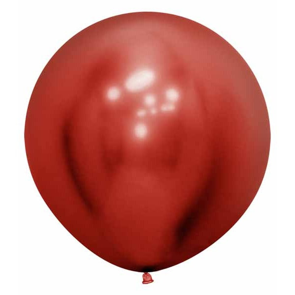 Sempertex Reflex Crystal Red 24-Inch Latex Balloons, 10 Count