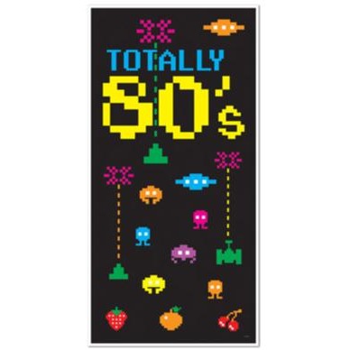 Totally 80's Door Cover, 30 Inches x 5 Feet