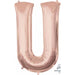 16-Inch Rose Gold Letter U Balloon