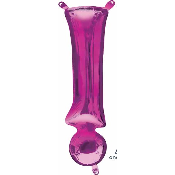 Pink Exclamation Mark Balloon, 16 Inch