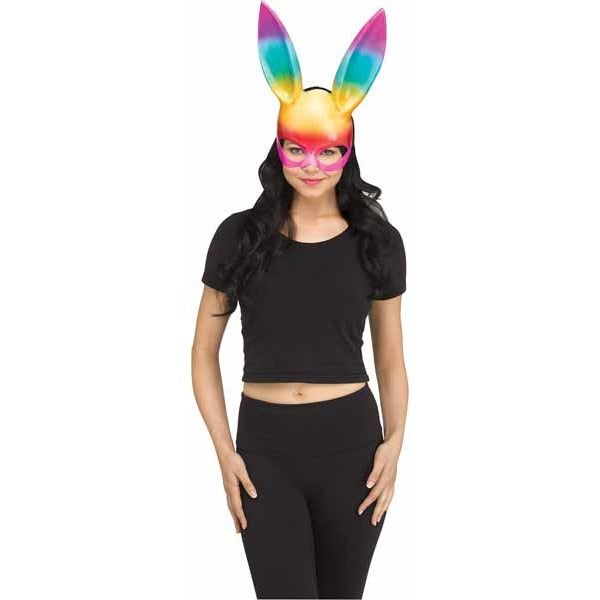 Rainbow Bunny Mask