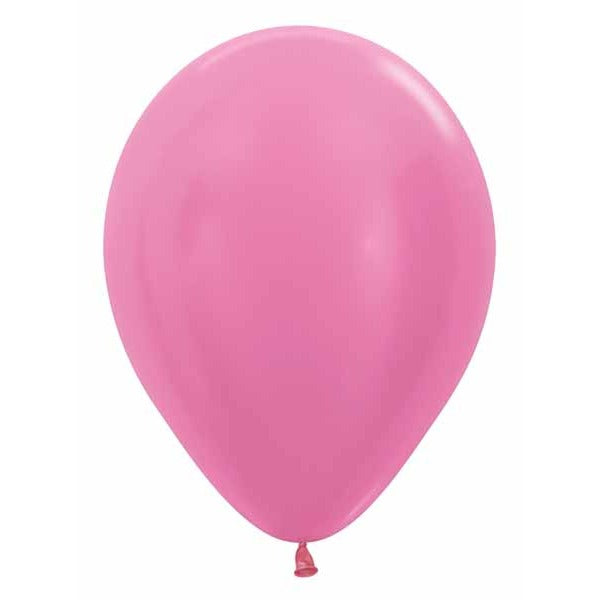 Sempertex 5 Inch Satin Fuchsia Latex Balloons, 50 Count