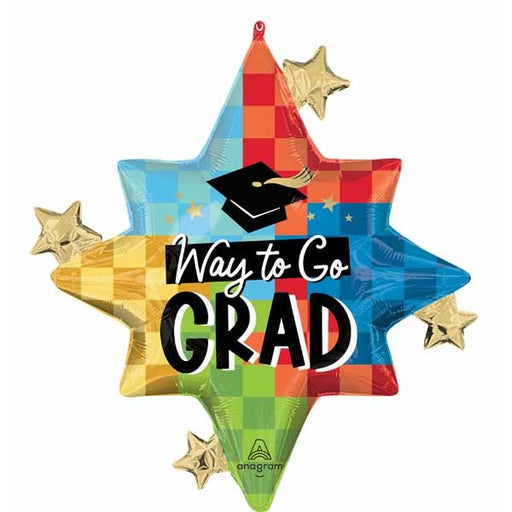 Way to Go Grad! 29-Inch Shaped Foil Balloon
