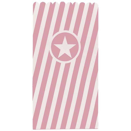 Pink Popcorn Bags, 6 Pack