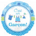 C’est un Garçon 18-Inch Round Foil Baby Shower Balloon