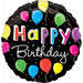 Bright Happy Birthday 18-Inch Foil Balloon