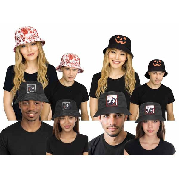 White Bloody Bucket Hat