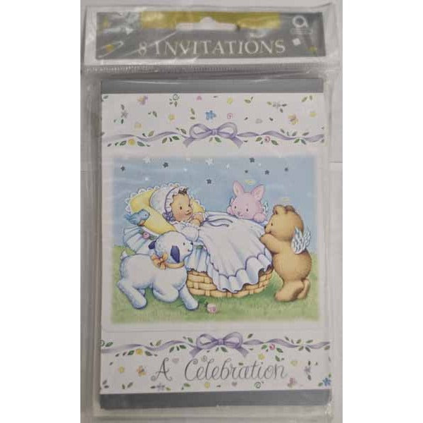 Heavenly Moments Invitations, 8 Pack