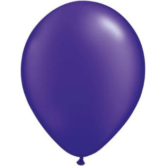 Qualatex 11" Pearl Quartz Purple Latex Balloons, 100 Count
