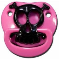 Billy Bob Pink Skull Pirate Baby Pacifier