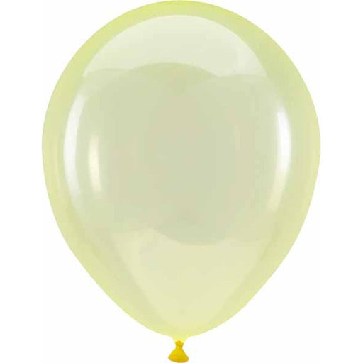 Anagram Crystal Yellow 5-Inch Latex Balloons, 100 Count