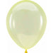 Crystal Clearz Yellow 11 Inch Latex Balloons, 100 Count
