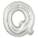 7" Megaloon Flt "Q" Silver Balloon.