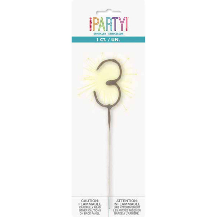 7" Number 3 Sparkler.