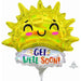 Get Well Happy Sun Mini Foil Balloon