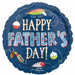 Hooked on Dad 18" Round Father's Day Foil Balloon