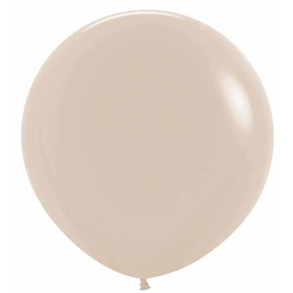 Sempertex White Sand 36" Latex Balloons, 2 Pack
