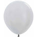 Sempertex 18-Inch Satin Silver Latex Balloons, 25 Count