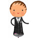 Handsome Groom 40-Inch SuperShape Foil Balloon