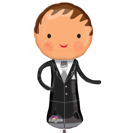 Handsome Groom 40-Inch SuperShape Foil Balloon